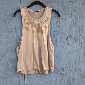 Lululemon gold Cardio Squad workout tank (size 8)